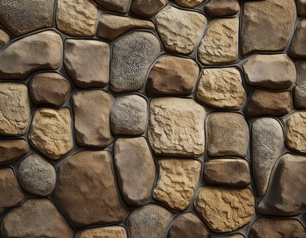Textured rock pattern background wall poster symbolizing strength, nature's artistry, and timeless rustic decorative wall charm, AI generated