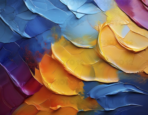 Vibrant rainbow brush strokes create abstract artistic background, blending vivid hues into modern expressive design for inspiration, AI generated