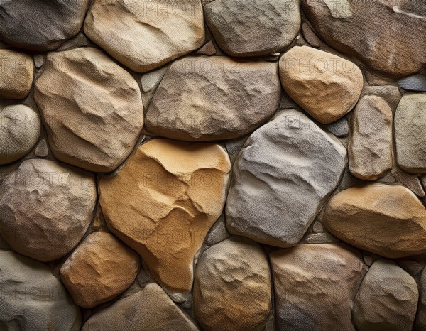 Textured rock pattern background wall poster symbolizing strength, nature's artistry, and timeless rustic decorative wall charm, AI generated