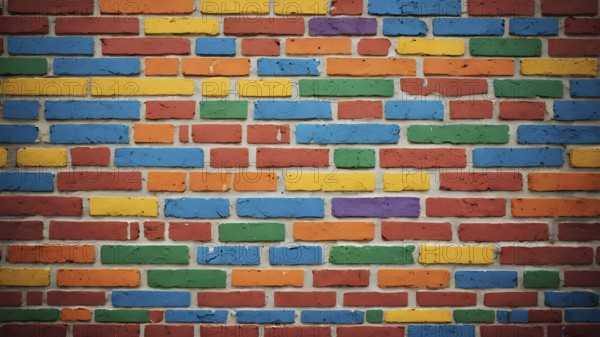 Modern rustic brick wall printable poster offering textured industrial design charm for stylish loft or contemporary décor spaces, AI generated