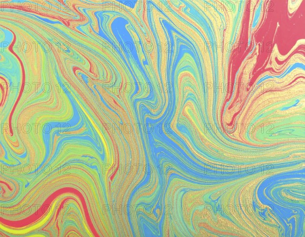 Colorfully painted background with vivid brush strokes and abstract design, symbolizing creativity, expression, and artistic inspiration, AI generated