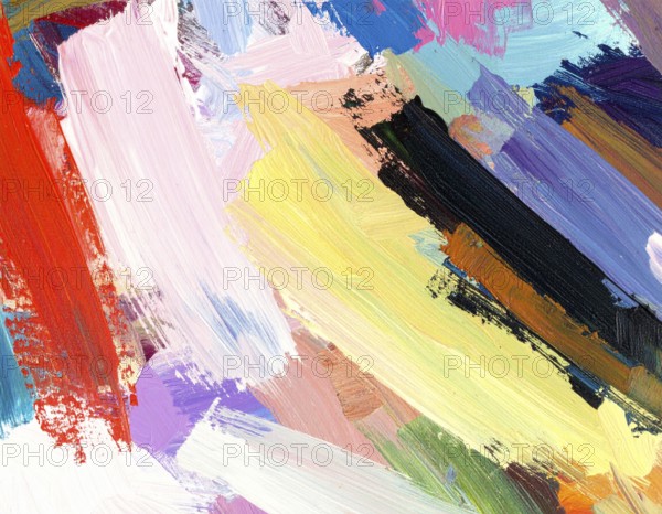 Bold neon brush strokes poster with vibrant glowing colors, ideal for modern abstract décor and nightlife inspiration, AI generated