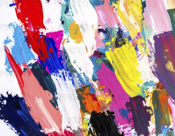 Bold neon brush strokes poster with vibrant glowing colors, ideal for modern abstract décor and nightlife inspiration, AI generated