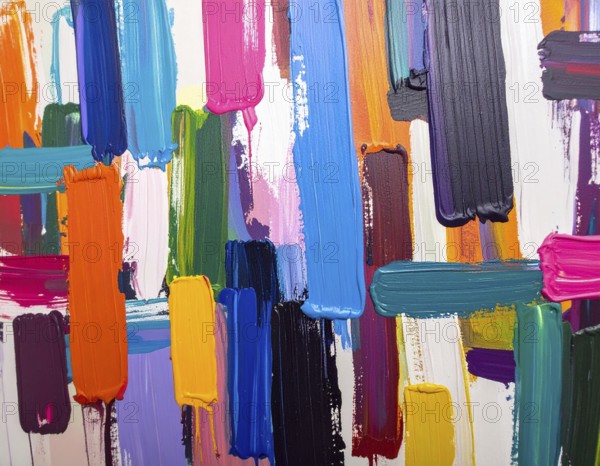 A striking brush strokes background combining painterly textures and expressive design, perfect for home and interior décor, AI generated