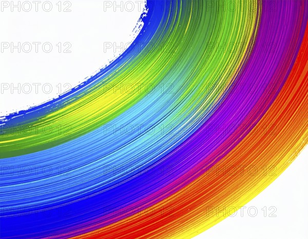 Creative brush strokes abstract poster combining painterly textures and vibrant background, ideal for home and office décor, AI generated