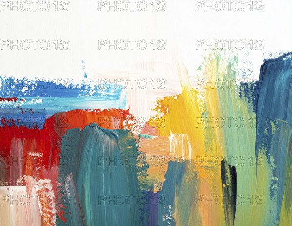 A striking brush strokes background combining painterly textures and expressive design, perfect for home and interior décor, AI generated