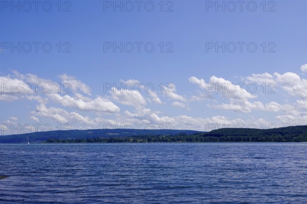 Lake Constance, cloudy sky, summer, Baden-Württemberg, Germany