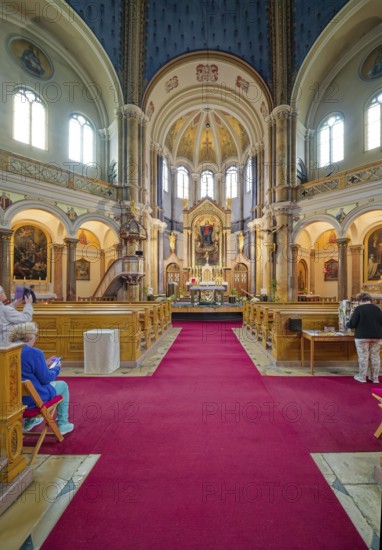 Church of the Assumption of the Virgin Mary in neo-Byzantine style, interior, spa town in the Imperial Forest, Mariánské Lázne, Mariánské Lázne, Czech Republic, Czech Republic