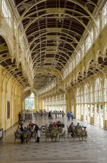 Colonnade of the Cross Spring, healing spring, spa park, spa in the Imperial Forest, health, Mariánské Lázne, Mariánské Lázne, Czech Republic, Czech Republic