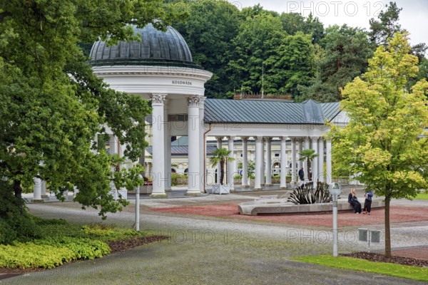 Karolina Spring, Karolina Spring, Small Colonnade, Spa Park, Spa in the Imperial Forest, Healing Spring, Health, Mariánské Lázne, Mariánské Lázne, Czech Republic, Czech Republic