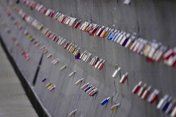 Love locks on a bridge, Germany