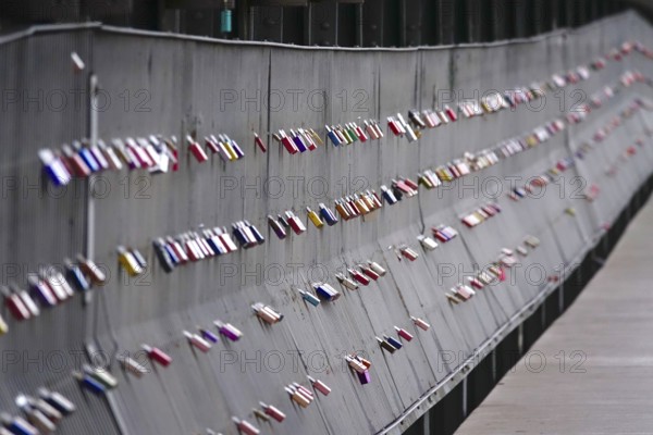 Love locks on a bridge, Germany