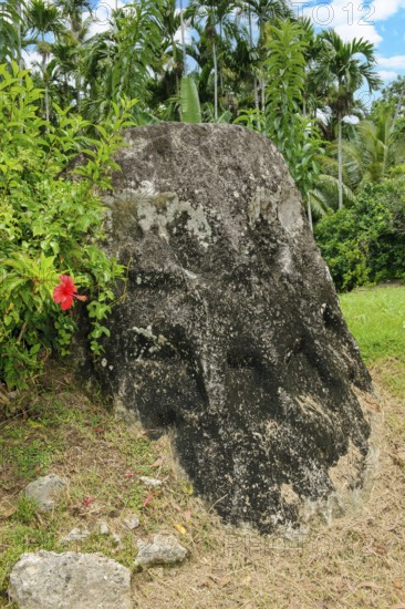 Ancient stone monolith Stone monolith of unknown significance in the sub-state of Ngarchelong on Babeldaob Island, Babeldaob, Republic of Palau
