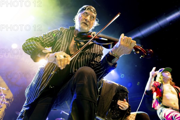 Sergey Ryabtsev, Gogol Bordello, folk-punk band, USA, live on Fall 2025 European Tour at Huxleys Neue Welt in Berlin on 19.09.2025 < english> Gogol Bordello, folk-punk band, live on Fall 2025 European Tour at Huxleys Neue Welt in Berlin on September 19, 2025