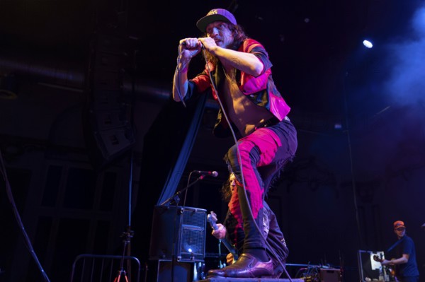 Eugene Hütz, singer and guitarist, Gogol Bordello, folk-punk band, USA, live on Fall 2025 European Tour at Huxleys Neue Welt in Berlin on 19 September 2025 < english> Eugene Hütz, singer and guitarist, folk-punk band, live on Fall 2025 European Tour at Huxleys Neue Welt in Berlin on September 19, 2025