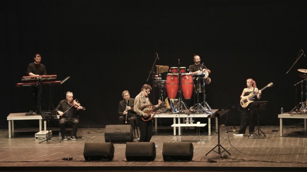 Turkish singer Coskun Sabah performs on stage at Gaziantep University as part of the Türkiye Kültür Yolu Festival. The concert reflects the festival's aim to celebrate music and cultural heritage through live performances across the city, Gaziantep, Gaziantep, Türkiye