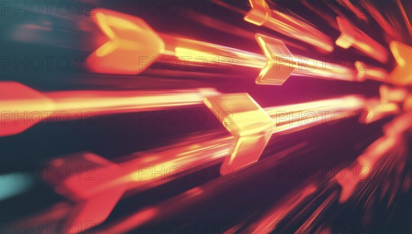 Bright And Glossy Arrows: A Collection Of Abstract And Vivid Arrow Designs For Various Purposes And Applications, AI generated