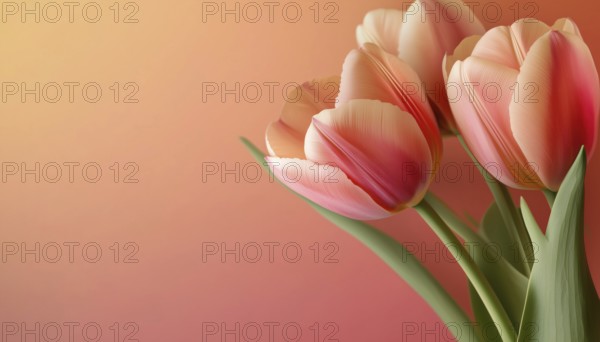 Realistic Tulips For Celebrating International Women'S Day: A Versatile Template For Posters, Flyers, And Greeting Cards. Celebrate Women'S Day With Style!, AI generated