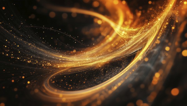 Innovative Light Element: A Creative And Dynamic Abstract Design By Artist S. Illuminates A Unique Artistic Perspective Through Its Use Of Light, AI generated