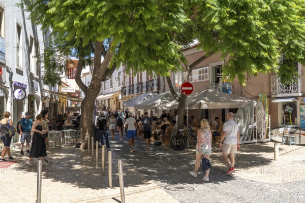 The historic centre of Lagos, R. Henrique Correia da Silva, in the west of the Algarve, Portugal