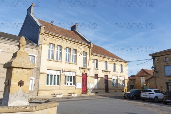 Town hall, Marville, Renaissance village, Département Meuse, Grand Est, France