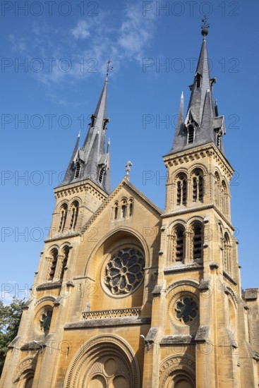 Saint-Rémi, neo-Romanesque church, Charleville-Mézières, Ardennes, Grand Est, France
