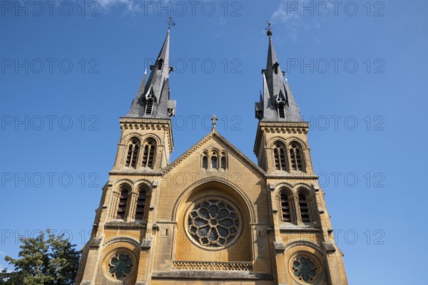 Saint-Rémi, neo-Romanesque church, Charleville-Mézières, Ardennes, Grand Est, France