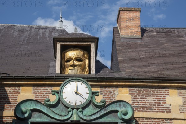 Grand Marionnettiste, marionette, automaton clock, International Puppet Centre, capital of puppetry, puppet theatre, Winston Churchill Square, Charleville-Mézières, Ardennes, Grand Est, France