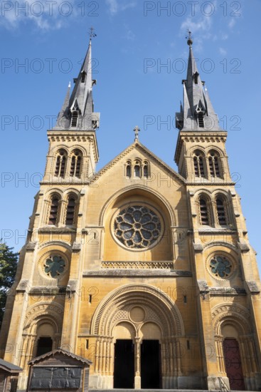 Saint-Rémi, neo-Romanesque church, Charleville-Mézières, Ardennes, Grand Est, France