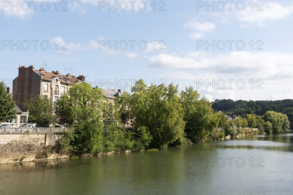River Meuse, Charleville-Mézières, Ardennes, Grand Est, France