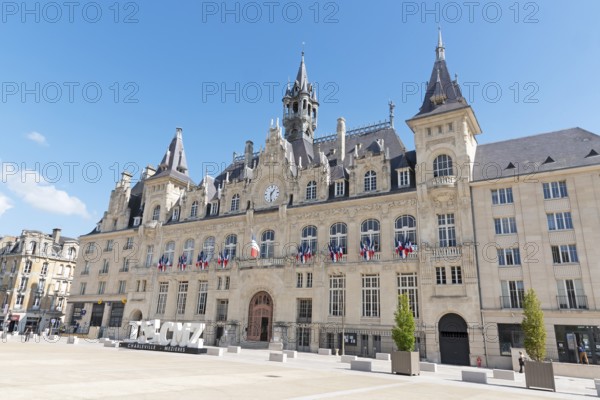 Hôtel de Ville, Town Hall, Charleville-Mézières, Mézières district, Ardennes, Grand Est, France
