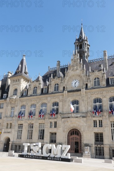 Hôtel de Ville, Town Hall, Charleville-Mézières, Mézières district, Ardennes, Grand Est, France