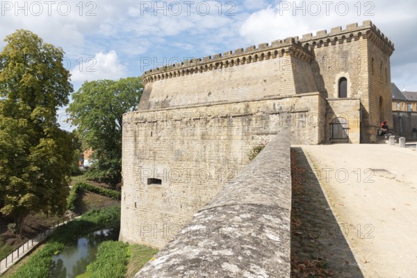 Tour du Roy, city tower, city wall, Charleville-Mézières, Mézières district, Ardennes, Grand Est, France