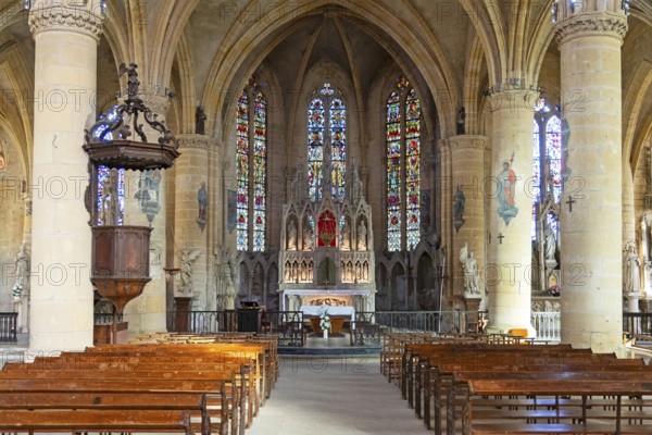 Saint-Nicolas Church, Marville, Renaissance village, Département Meuse, Grand Est, France