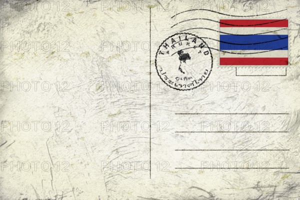 Thailand Phuket Round Seal Map Design