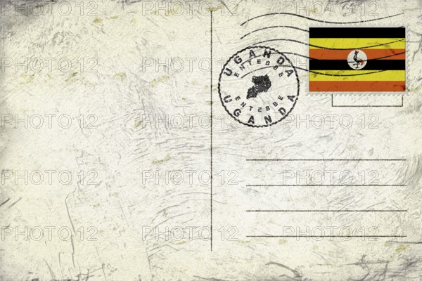 Uganda Entebbe Round Seal Map Design