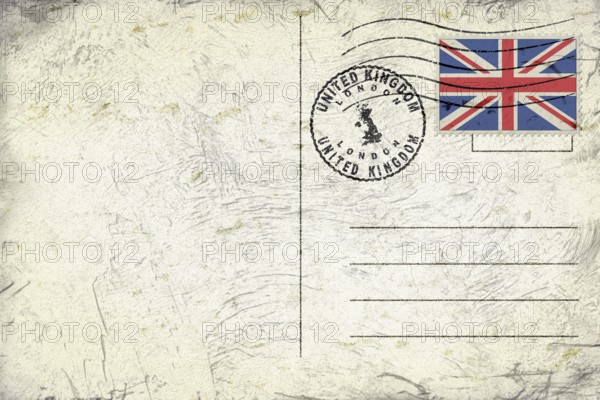 United Kingdom London Round Seal Map Design