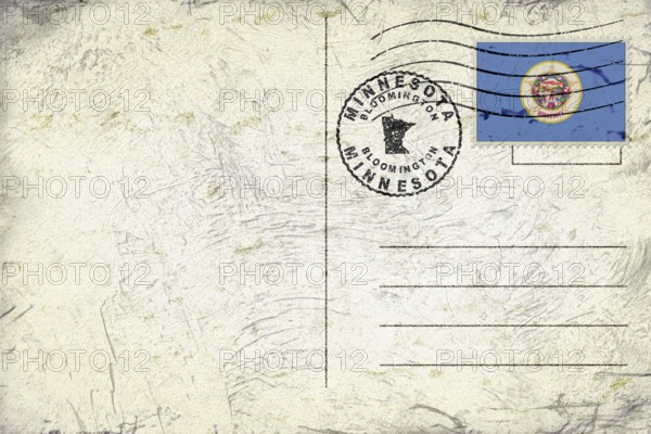 Minnesota Bloomington Round Seal Map Design