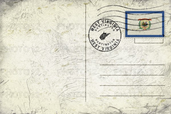West Virginia Huntington Round Seal Map Design