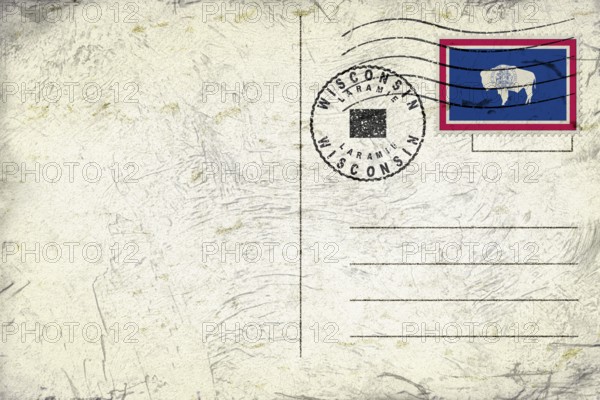 Wyoming Laramie Round Seal Map Design