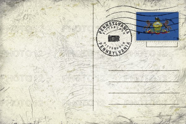 Pennsylvania Pittsburgh Round Seal Map Design