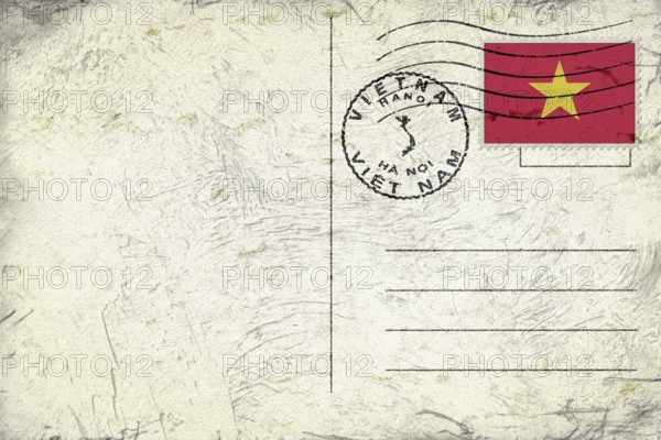 Vietnam Hanoi Round Seal Map Design
