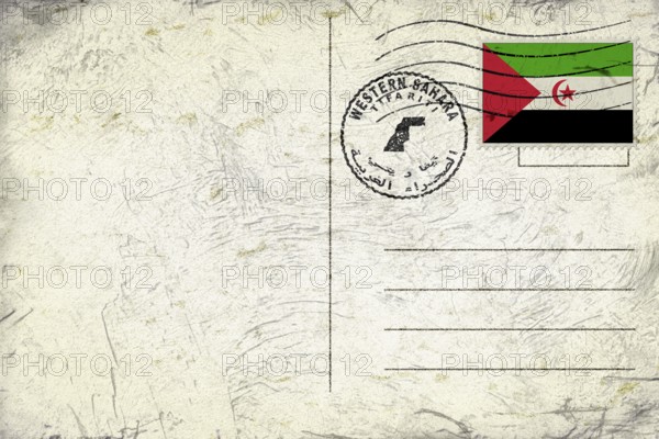 Western Sahara Tifariti Round Seal Map Design