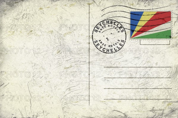 Seychelles Anse Royale Round Seal Map Design