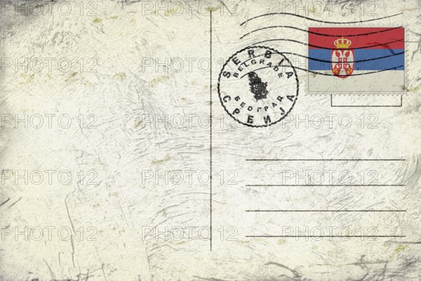 Serbia Belgrade Round Seal Map Design