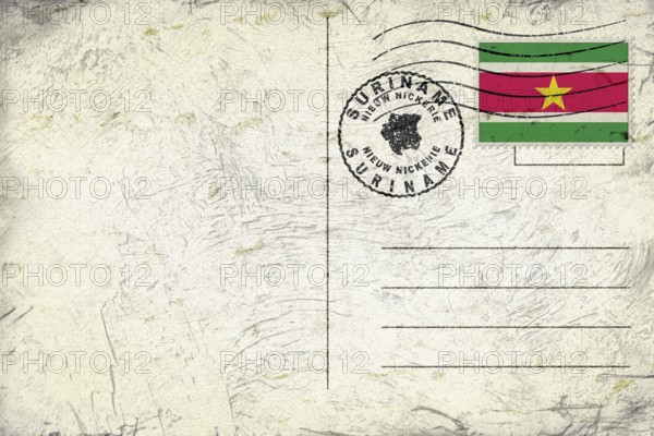 Suriname Nieuw Nickerie Round Seal Map Design