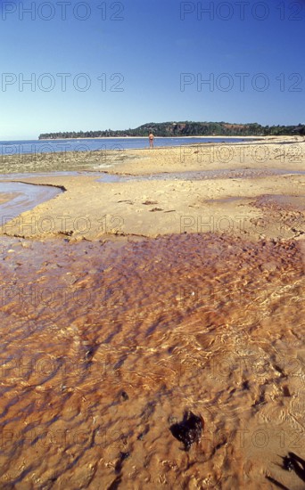 River, beach, Caraíva, Bahia - Brazil