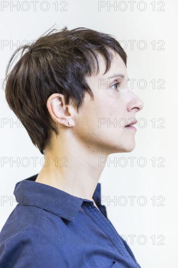 DEU Germany Germany Leipzig Portrait of the Federal President of the AFD, Alternative for Germany, Frauke Petry, at the AFD Saxony office