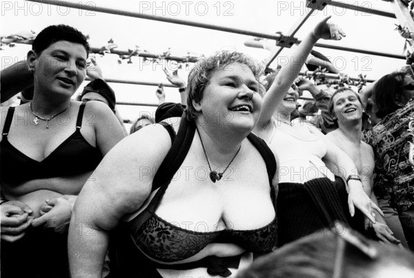 DEU, Berlin, 10.07 -- Permissive woman on Christopher Street Day.