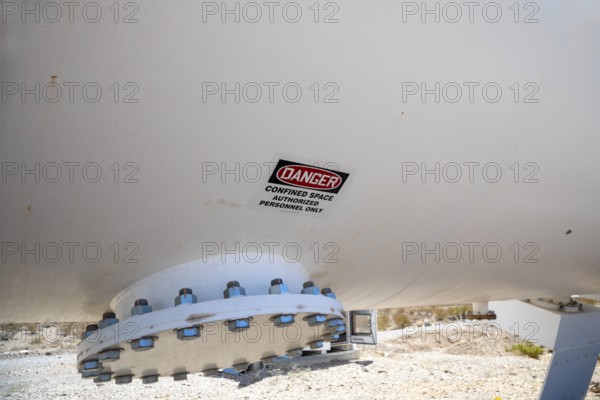 Las Vegas, Nevada - The Hyperloop One test site in the desert north of Las Vegas. The company had hoped to move passengers and freight at high speed through a partial vacuum tube, but abandoned the project in 2023